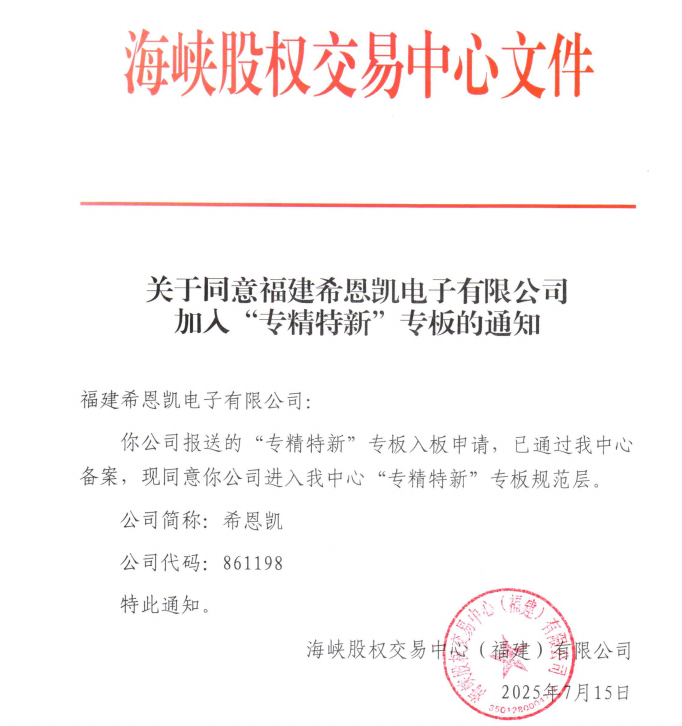 CNK Electronics успешно се приземи в специалния борд 